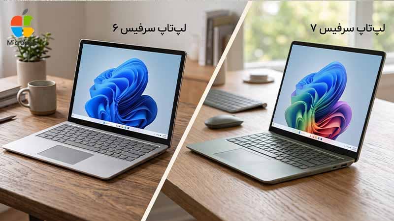 تفاوت سرفیس لپ‌تاپ ۶ و ۷